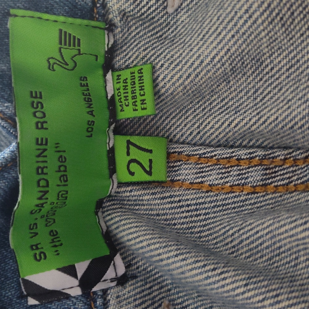 Sandrine Rose Women's Denim Blue Jeans Size 27 Button Fly - Picture 11 of 12